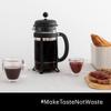 Bodum 12oz Java French Press Coffee Maker, High-Heat Borosilicate Glass, Black - Made in Portugal view 3