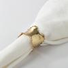 Saro Lifestyle Classic Design Napkin Rings (Set of 4), Gold, Set of 4 view 3