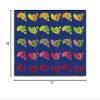 Flagship Carpets Counting Feet Rainbow Numbers Educational Rug for Classroom Carpet or At Home Educational Learning Area, Playroom, Kid's Bedroom Mat, 4' x 6', Blue/Multi-Color view 3