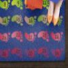 Flagship Carpets Counting Feet Rainbow Numbers Educational Rug for Classroom Carpet or At Home Educational Learning Area, Playroom, Kid's Bedroom Mat, 4' x 6', Blue/Multi-Color view 4