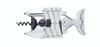 BarCraft Lazy Fish Corkscrew and Bottle Opener, Stainless Steel Wine Opener, 16.5 x 7.5 x 4.5cm, Silver view 1