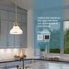 Quoizel Grant Mini Pendant Lighting, 8 Inch 1-Light Brushed Nickel Opal Etched Glass Pendant Light, Hanging Ceiling Light for Kitchen Island, Dining Room, Hallway, Bedroom, Bar, Cafe or Office view 4