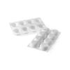 Silikomart STONE 85 Silicone Mold  8 Cavities with Border  2 1/2" x 2 1/2" x 1 1/8"  Non-Stick Mold for Cakes, Plated Desserts, and Mousse view 1