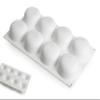 Silikomart STONE 85 Silicone Mold  8 Cavities with Border  2 1/2" x 2 1/2" x 1 1/8"  Non-Stick Mold for Cakes, Plated Desserts, and Mousse view 4