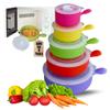 Evelots Microwave Freezer Safe Bowls - 10 Piece Set - With Vented Lids and Handles - Soup Bowls, Ramen, Cookware, Food Container Microwave Safe - BPA Free Plastic view 1