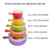 Evelots Microwave Freezer Safe Bowls - 10 Piece Set - With Vented Lids and Handles - Soup Bowls, Ramen, Cookware, Food Container Microwave Safe - BPA Free Plastic view 2