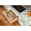 Rev-A-Shelf 22" 3 Tiered Seasoning Organizer, Trim-to-Fit Wooden Kitchen Draw and Cabinet Home Storage Insert, Pull Out Spice Rack, Maple, 4SDI-24 view 2
