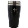 Ford Mustang Tri-Bar Black Stainless Steel Travel Mug Tumbler view 4