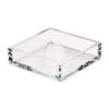 Caspari Acrylic Luncheon Napkin Holder, Clear, 1 view 1