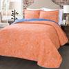 Lush Decor Boho Chic Reversible Cotton Quilt 3-Piece Set, King, Turquoise & Navy - Bright Paisley Print, Vibrant & Colorful Bohemian Bedding Set view 4