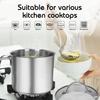 1.5 Quart Stainless Steel Saucepan with Pour Spout, Saucepan with Glass Lid, 6 cups Burner Pot with Spout - for Boiling Milk, Sauce, Gravies, Noodles view 4