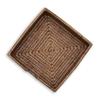 Caspari Rattan Luncheon Napkin Holder in Dark Natural Brown, 1 Each view 3
