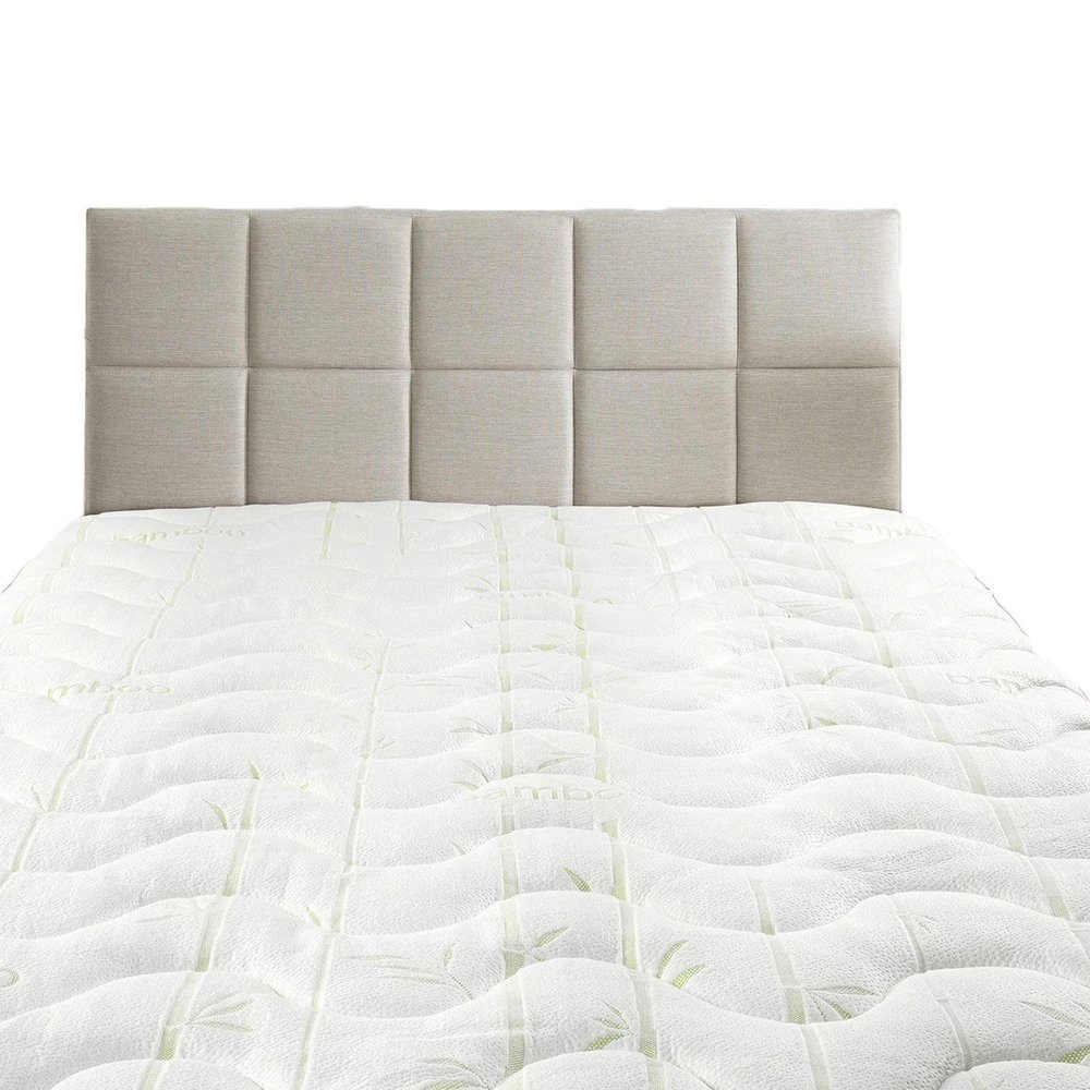 Royal Hotel Bedding Hypoallergenic Cool Fitted Topper, Viscose Made from Bamboo, and Jacquard Fitted Mattress Topper, Extra Plush and Soft Mattress Pad, King