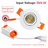 LightingWill 2inch LED Dimmable Downlight, 3W COB Recessed Ceiling Light, Warm White 3000K-3500K, CRI80, 25W 220LM Halogen Bulbs Equivalent, White (4 Pack) view 4