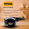 Futura Hawkins 3-Litre Hard Anodized Induction Compatible Pressure Cooker, Small, Black view 2