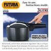 Futura Hawkins 3-Litre Hard Anodized Induction Compatible Pressure Cooker, Small, Black view 3