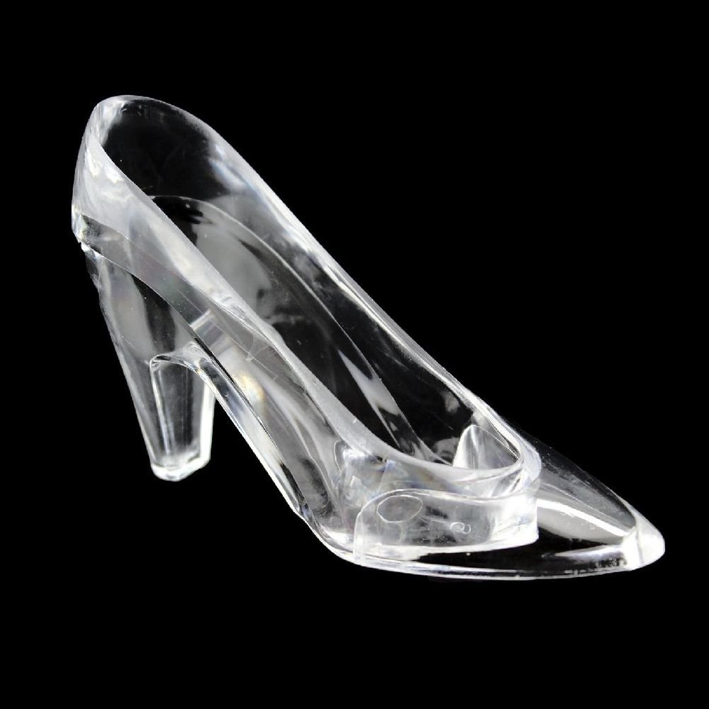 Fancy Cinderella Clear Slipper Party Favor Candy Holder Weddings Parties Showers 12 Ct