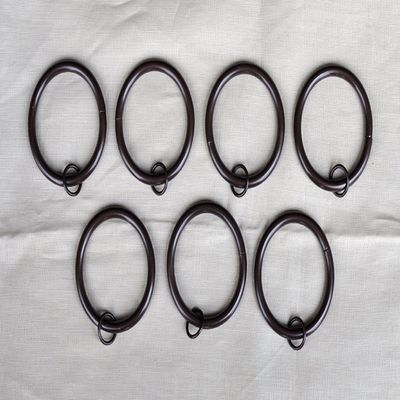 Urbanest Metal Curtain Drapery Eyelet Rings, 2-inch Inner Diameter, Set of 14, Bronze