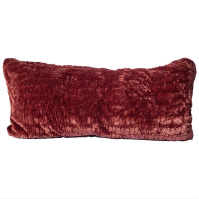 Pillowtex Plush Body Pillow Cover Fuzzy Pillow Cover Burgundy 20x54