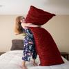 Pillowtex Plush Body Pillow Cover  Fuzzy Pillow Cover Burgundy 20x54 view 2