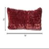 Pillowtex Plush Body Pillow Cover  Fuzzy Pillow Cover Burgundy 20x54 view 4