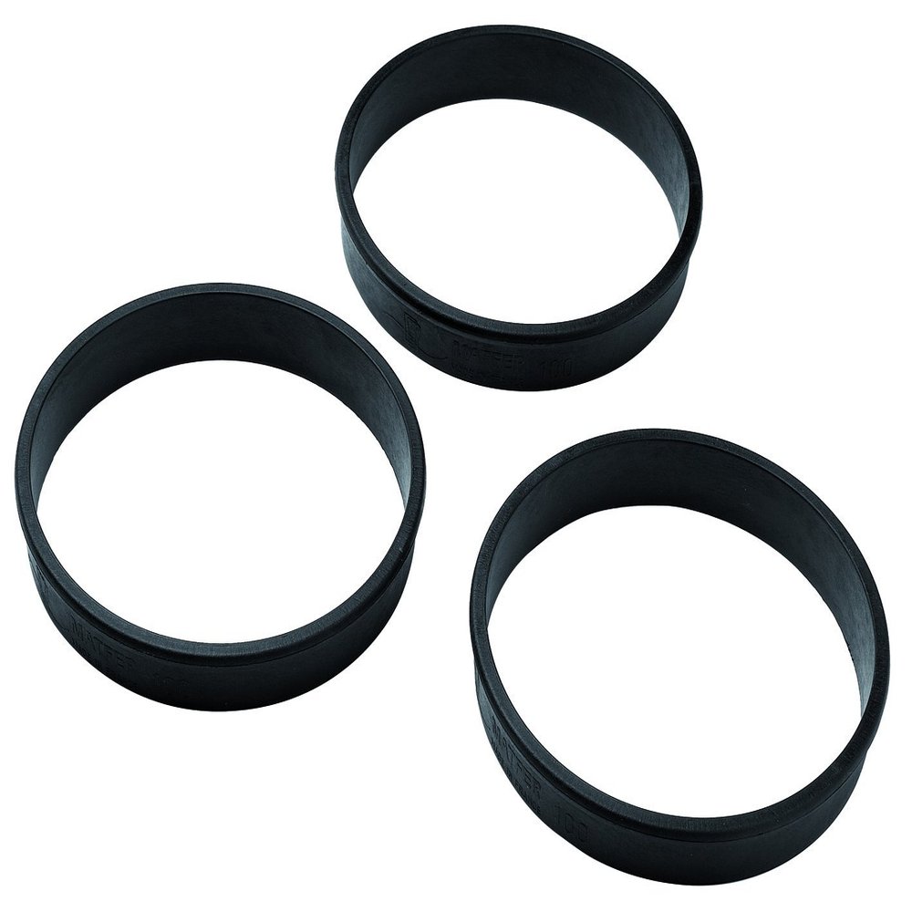 Matfer Bourgeat Exoglass Tart Rings, 4", Pack of 6