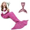 AmyHomie Mermaid Tail Blanket, Soft Crochet Sleeping Blanket for Kids Adults, Mermaid Gift for Girls(Pink,Kids) view 1