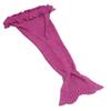 AmyHomie Mermaid Tail Blanket, Soft Crochet Sleeping Blanket for Kids Adults, Mermaid Gift for Girls(Pink,Kids) view 3