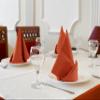 Utopia Kitchen Orange Cloth Napkins [12 Pack, 18x18 Inch] Absorbent Cotton Blend Washable and Reusable for Halloween, Thanksgiving, Dinner, Restaurant, Lunch, Wedding and Hotel view 2
