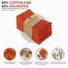 Utopia Kitchen Orange Cloth Napkins [12 Pack, 18x18 Inch] Absorbent Cotton Blend Washable and Reusable for Halloween, Thanksgiving, Dinner, Restaurant, Lunch, Wedding and Hotel view 4