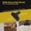 GIBTOOL Vacuum Attachments Accessories Cleaning Kit Brush Nozzle Crevice Tool for 1 1/4 inch & 1 3/8 inch Standard Hose 6pcs view 3