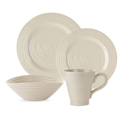 Portmeirion Sophia Conran 4 Piece Place Setting, Pebble