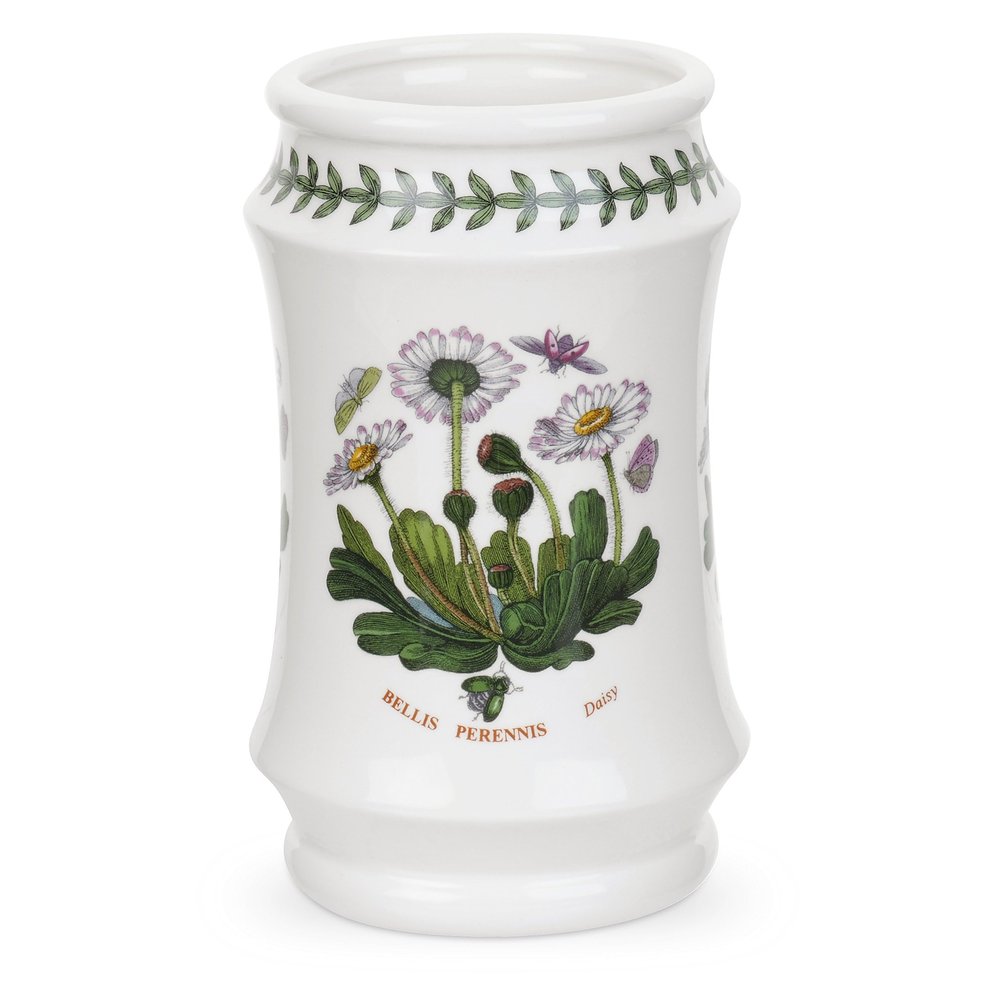 Portmeirion Botanic Garden Utensil Jar | 6.5 Inch Countertop Utensil Holder | Made of Fine Earthenware | Cooking Utensil Holder, Spatula Holder & Utensil Crock for Kitchen Counter | Dishwasher Safe