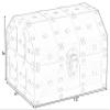 Vintiquewise(TM) Vintage Caribbean Pirate Chest view 3