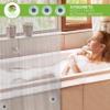 Clean Healthy Living Premium PEVA Clear Shower Curtain Liner with Magnets & Suction Cups - 70 X 71 in. Long view 4