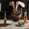 PICNIC TIME Fabio Viviani Mescolare Large Salad Bowl with Integrated Serving Tools, Acacia Wood Tossing Bowl with Magnetic Servers for Entertaining and Table Display (Acacia Wood) view 2