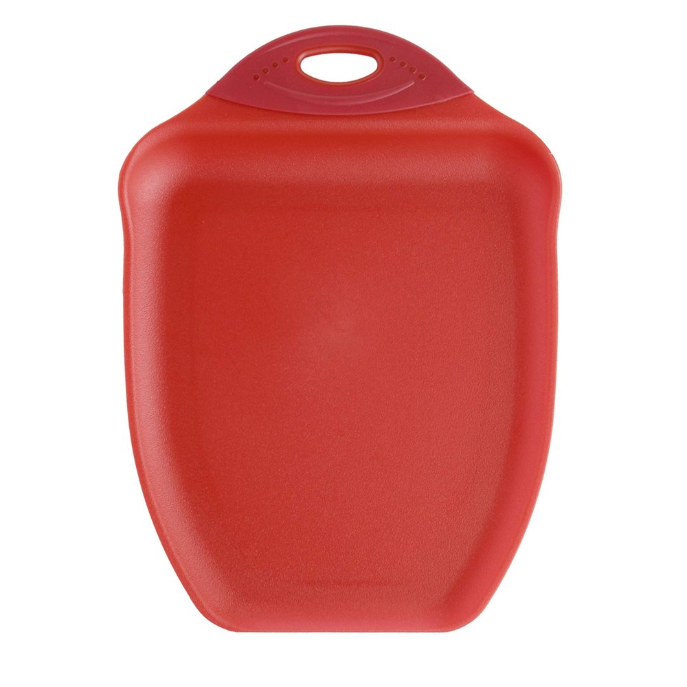 Dexas Chop & Scoop Cutting Board, 9.5 by 13 inches, Solid Red (322-J1795)