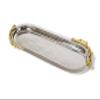 gilt leaf long oval dish view 1