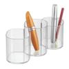 iDesign Trio Cup Vanity Cabinet Cosmetic Organizer, The Clarity Collection  8.2 x 3 x 3.75, Clear view 2
