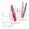 iDesign Trio Cup Vanity Cabinet Cosmetic Organizer, The Clarity Collection  8.2 x 3 x 3.75, Clear view 4