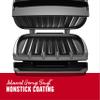 George Foreman GR340FB 4-Serving Classic Plate Electric Indoor Grill and Panini Press, Black view 3
