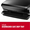 George Foreman GR340FB 4-Serving Classic Plate Electric Indoor Grill and Panini Press, Black view 4