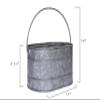 Creative Co-Op Metal Bucket with 4 Compartments and Handle view 2