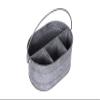 Creative Co-Op Metal Bucket with 4 Compartments and Handle view 4