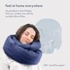 Huzi Infinity Pillow - Home Travel Soft Neck Scarf Support Sleep (Navy) view 2