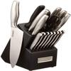 CUISINART Block Knife Set, 17pc Cutlery Knife Set with Steel Blades for Precise Cutting, Lightweight, Stainless Steel, Durable & Dishwasher Safe, C77SS-17P view 1