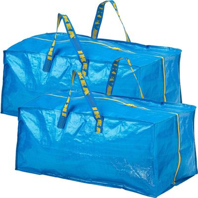 Ikea Frakta Storage Bag - Blue (2 PACK)
