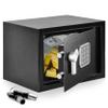 SereneLife Electronic Safe Box | Heavy Duty 12.2 x 7.8 Lockbox | Digital Keypad Code & 2 Key access | Small Money Safe for Home & Office | Secure Cash, Jewelry, Valuables | Wall & Floor Mountable view 1