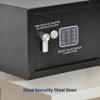 SereneLife Electronic Safe Box | Heavy Duty 12.2 x 7.8 Lockbox | Digital Keypad Code & 2 Key access | Small Money Safe for Home & Office | Secure Cash, Jewelry, Valuables | Wall & Floor Mountable view 4