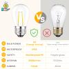 Svater 15 Pack 2W S14 Replacement LED Bulbs for Outdoor String Light, Dimmable Plastic Vintage Edison Bulb Lights, E26 Base,IP65 Waterproof, Warm White 2700K view 4